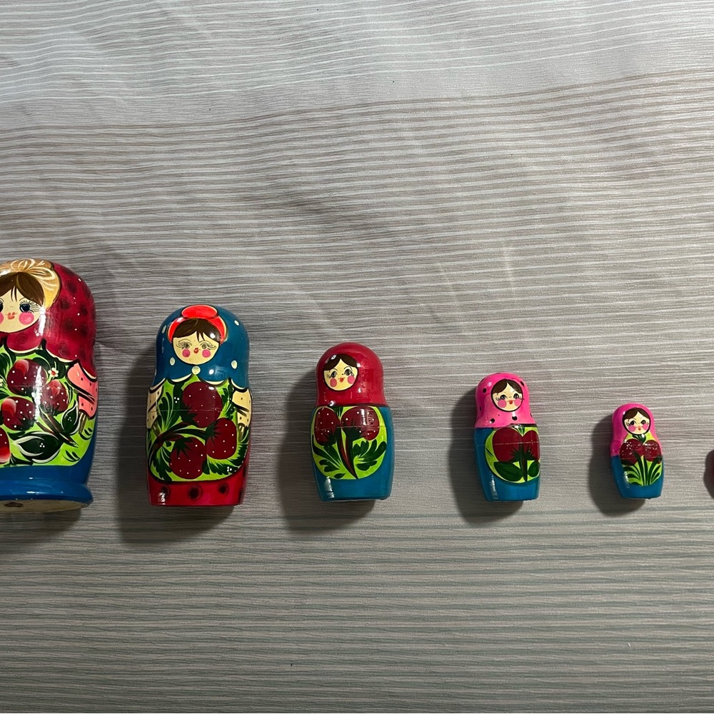 Colorful Nesting Dolls Set for Kids